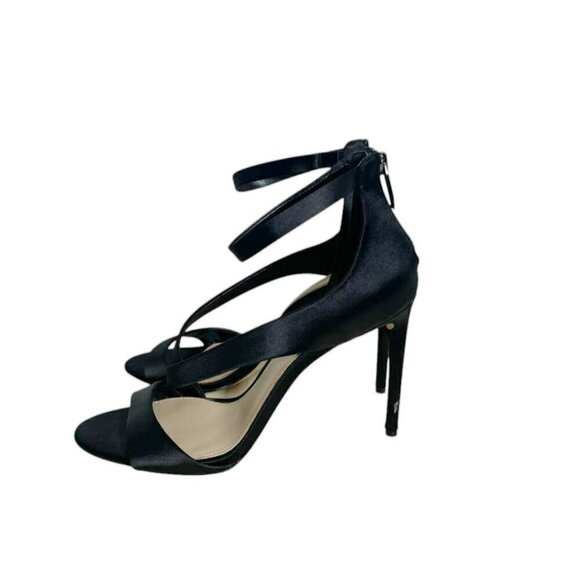 Imagine Vince Camuto Size 9.5 Heels Stiletto Strap Sexy Classy Black Open Toe - Picture 4 of 10